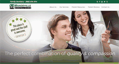 Desktop Screenshot of mandevilledentalcare.com